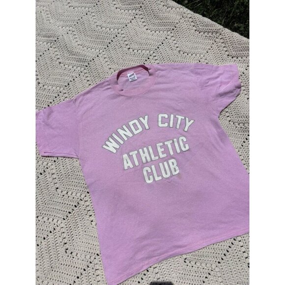 Vintage 70s Sportswear Brand Shirt Tees Chicago Athletic Vacation Adult Large - Picture 2 of 5